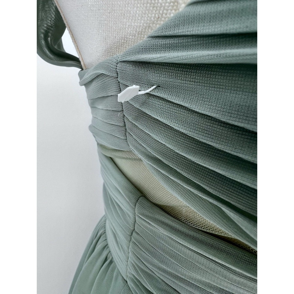 BIRDY GREY NWOT ELSYE DRESS, MESH SAGE, XS BRIDESMAID‎ PROM ELEGANT LONG - Picture 5 of 16